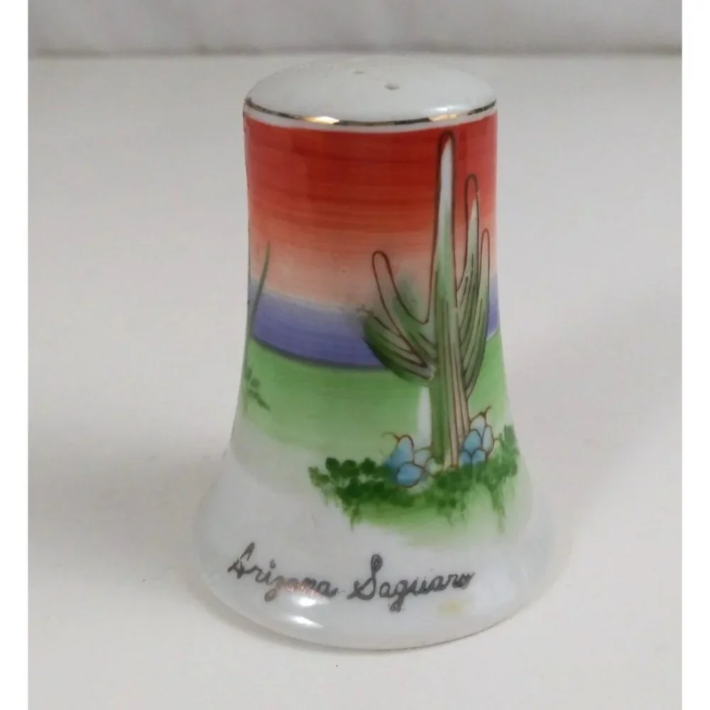 Vintage Saguaro Southwestern Arizona Souvenir Salt & Pepper Shakers - Picture 2 of 13